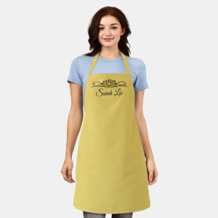 Trend Color Soft Yellow Customizable Apron