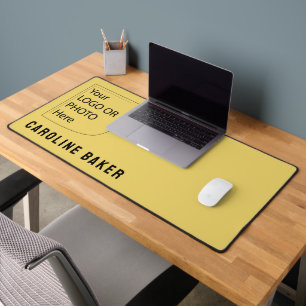 Trend Color Soft Yellow Logo Mat du bureau