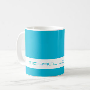 Trend Color Vivid Cyan - Futuristic Name Mug