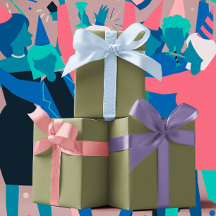 Trend Colors - Olive Green Color - Solid Wrapping Paper Sheet