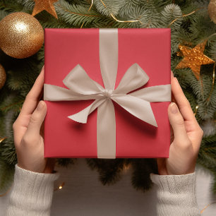 Trend Colors - Vibrant Red Color - Solid Roll Wrapping Paper