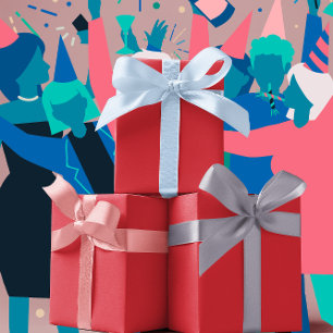 Trend Colors - Vibrant Red Color - Solid Wrapping Paper Sheet