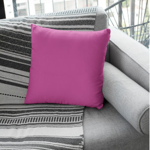 Trend Colour - Berry Pink Throw Pillow