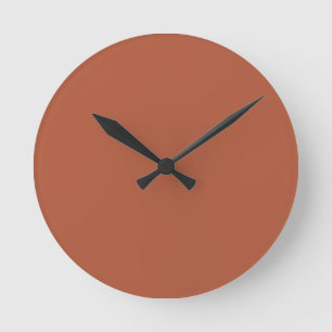 Trend Colour - Burnt Copper Round Clock