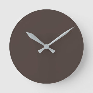 Trend Colour - Coffee Brown Round Clock