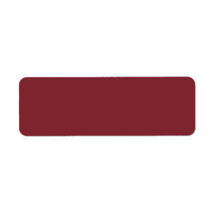 Trend Colour - Crimson Red Return Address Labels