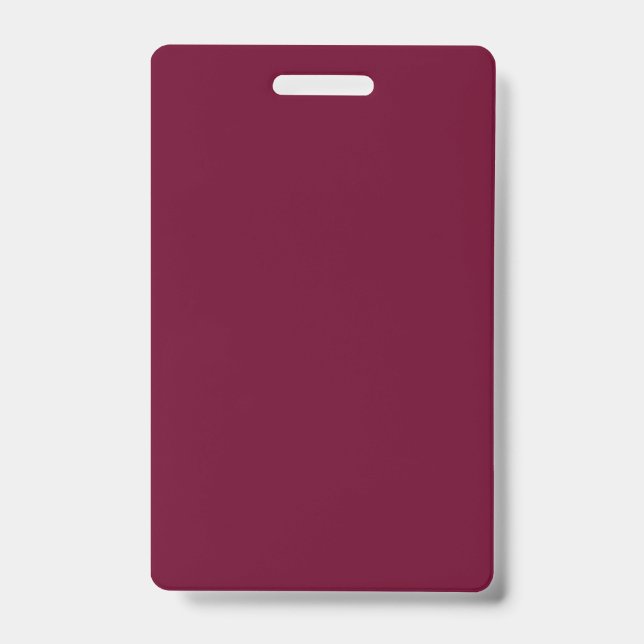 Trend Colour - Dark Burgundy - Badge (Front)