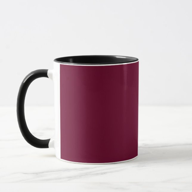 Trend Colour - Dark Burgundy - Coffee Mug (Left)