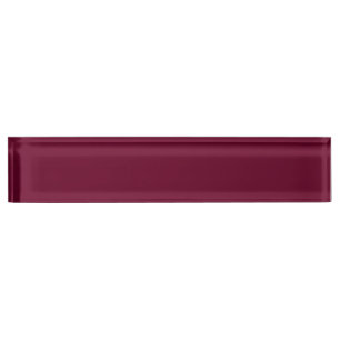Trend Colour Dark Burgundy Name Plate