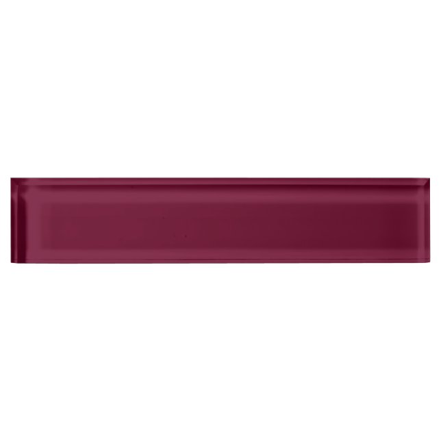 Trend Colour Dark Burgundy Name Plate (Front)