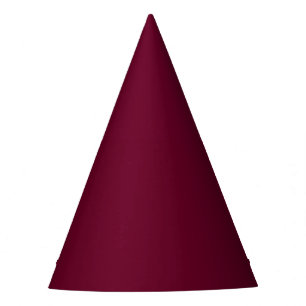 Trend Colour Dark Burgundy Party Hat