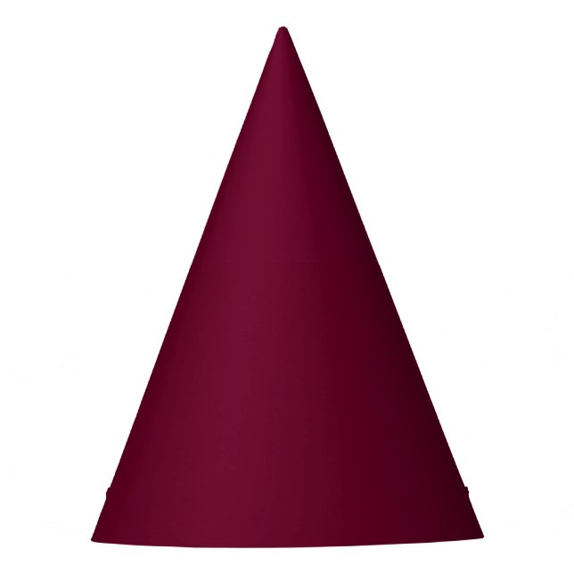 Trend Colour Dark Burgundy Party Hat (Front)