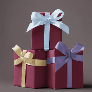Trend Colour Dark Burgundy Wrapping Paper Sheet