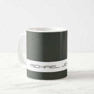 Trend Colour Dark Forest Grey - Futuristic Name Mu Coffee Mug