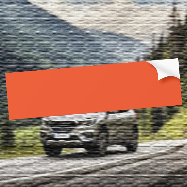 Trend Colour - Flame Red Bumper Sticker (Creator Uploaded)