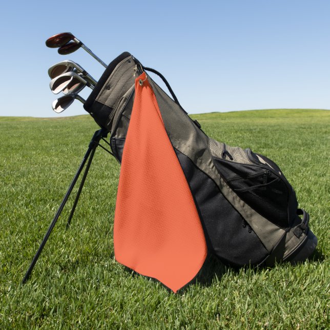 Trend Colour - Flame Red Golf Towel  (Green)