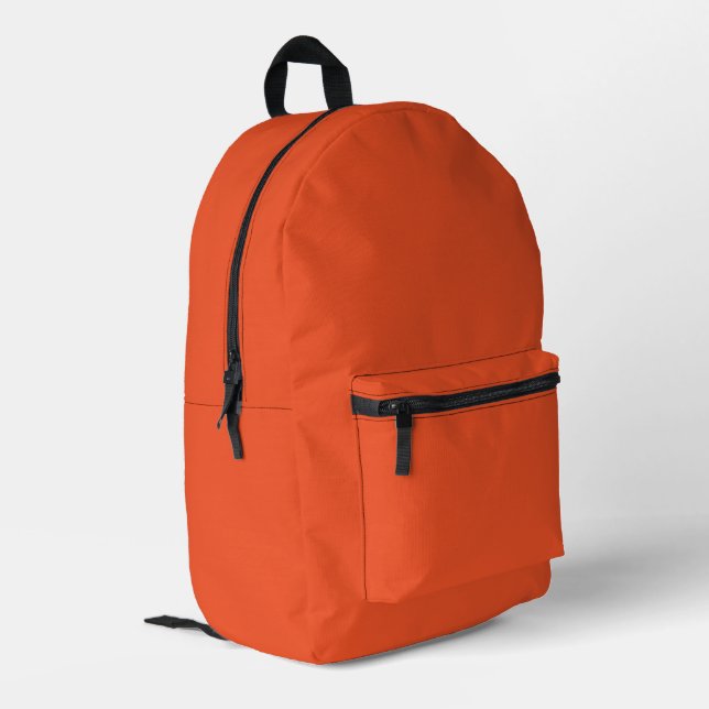 Trend Colour - Flame Red Printed Backpack (Back Corner Left)