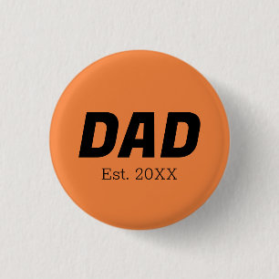 Trend Colour - Fresch Tangerine  Dad Button