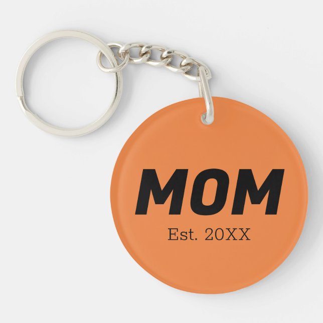 Trend Colour - Fresh Tangerine Keychain (Front)