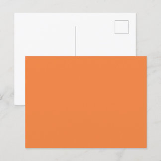 Trend Colour - Fresh Tangerine Solid Postcard