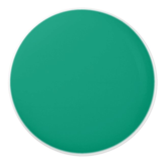 Trend Colour - Jade Green Ceramic Knob (Front)
