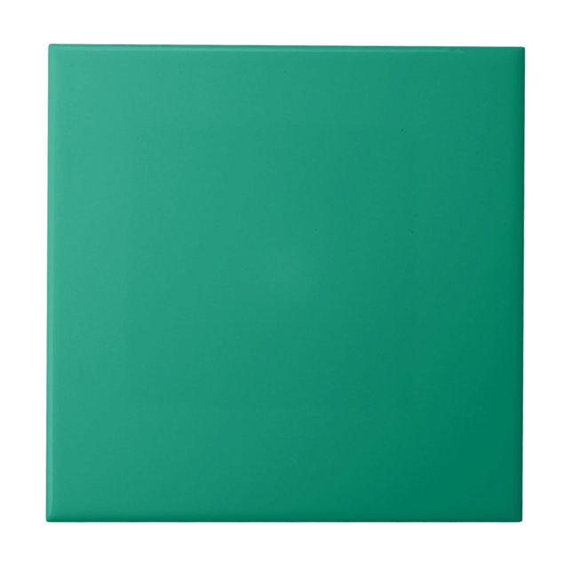 Trend Colour - Jade Green Decorative Ceramic Tile (Front)