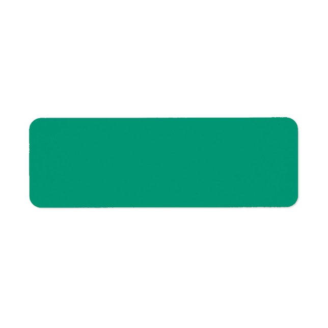 Trend Colour - Jade Green Return Address Labels (Front)