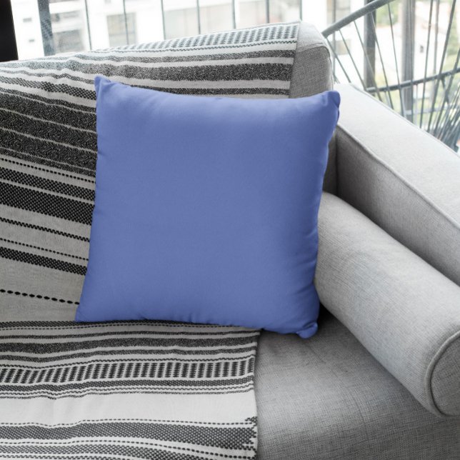 Trend Colour - Jewel Blue Throw Pillow (Creator Uploaded)