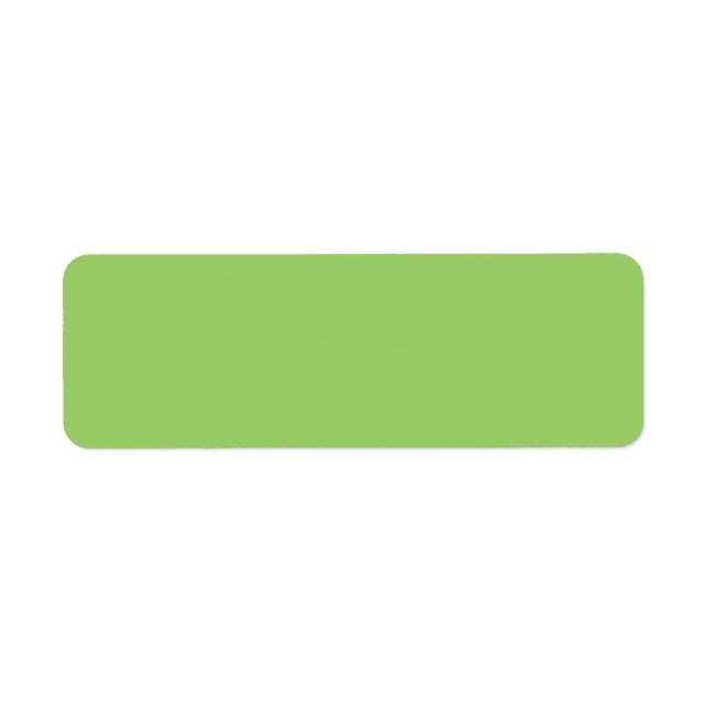 Trend Colour - Kiwi Green Return Address Labels (Front)