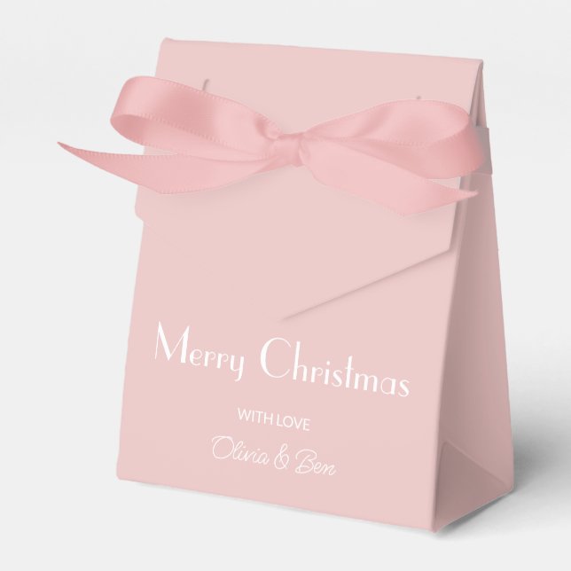 Trend Colour Light Pink Favor Box (Front Side)