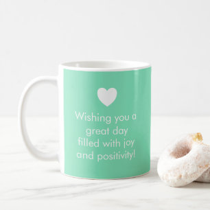 Trend Colour Minty Green - Name / Positivity Mug