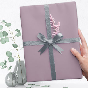 Trend Colour Muted Grey Lavender Wrapping Paper