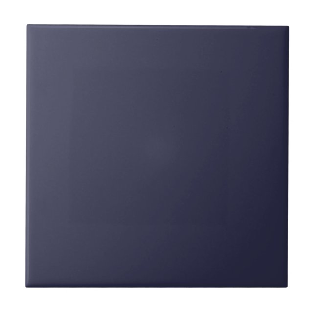 Trend Colour - Navy Blue Decorative Ceramic Tile (Front)