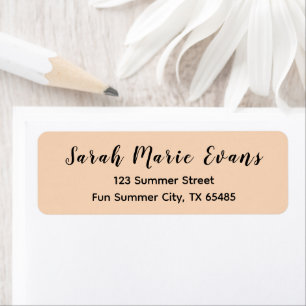 Trend Colour - Peach Blush Return Address Labels