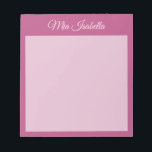 Trend Colour Pink Purple Berry Classic Notepad<br><div class="desc">Notepad with personalizable name in Solid Pink Purple – Inspired by Berry Colours // This modern and stylish Notepad adds an elegant and minimalist touch to your organizational essentials. Its simple and clean design in solid colour offers a timeless appeal. Explore our trendy colours for more products in the same...</div>