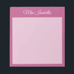 Trend Colour Pink Purple Berry Classic Notepad<br><div class="desc">Notepad with personalizable name in Solid Pink Purple – Inspired by Berry Colours // This modern and stylish Notepad adds an elegant and minimalist touch to your organizational essentials. Its simple and clean design in solid colour offers a timeless appeal. Explore our trendy colours for more products in the same...</div>
