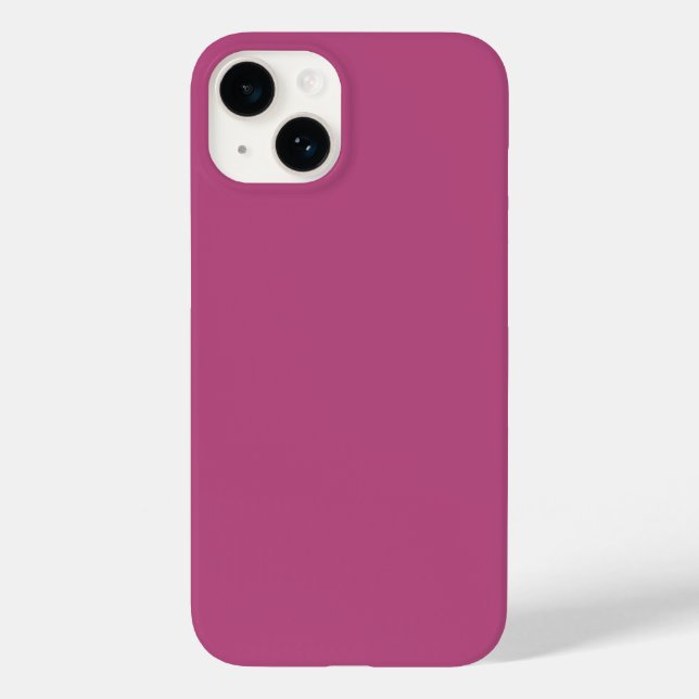 Trend Colour Pink Purple Berry Minimalist Case-Mate iPhone Case (Back)