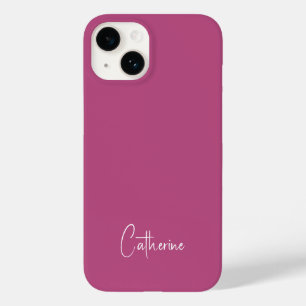 Trend Colour Pink Purple Berry Minimalist Case-Mate iPhone 14 Case