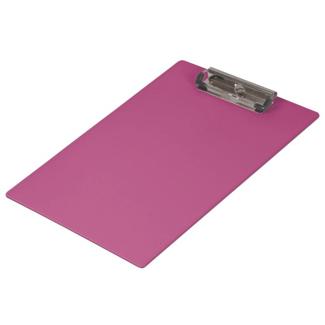 Trend Colour - Pink Purple Berry Solid Clipboard (Angled)