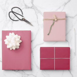 Trend Colour Pink Wrapping Paper Sheet