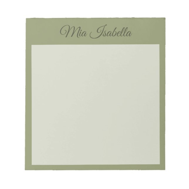 Trend Colour Reed Green Classic Notepad (Front)