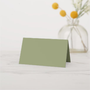 Trend Colour -Reed Green Folded Place Card