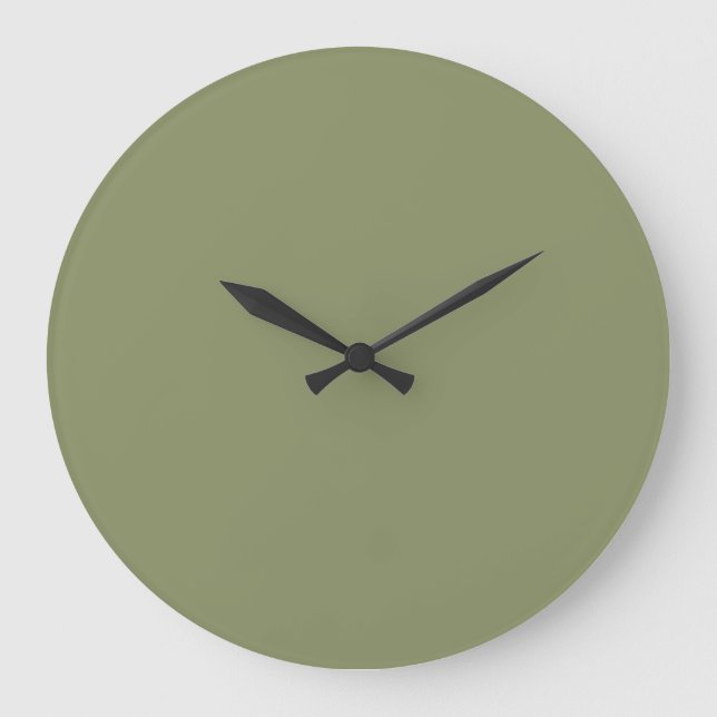 Trend Colour Reed Green Large Wall Clock (Front)