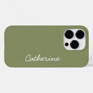 Trend Colour Reed Green Name Case-Mate iPhone 14 Pro Case