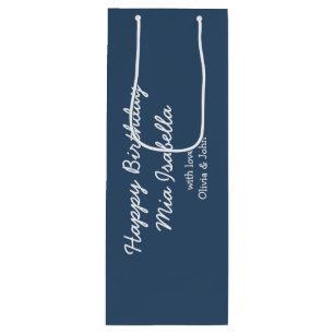 Trend Colour - Serious Blue Customizable Gift Bag