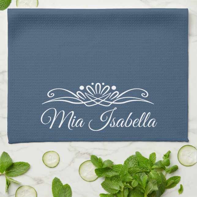 Trend Colour Serious Blue Kitchen Towel (Folded)