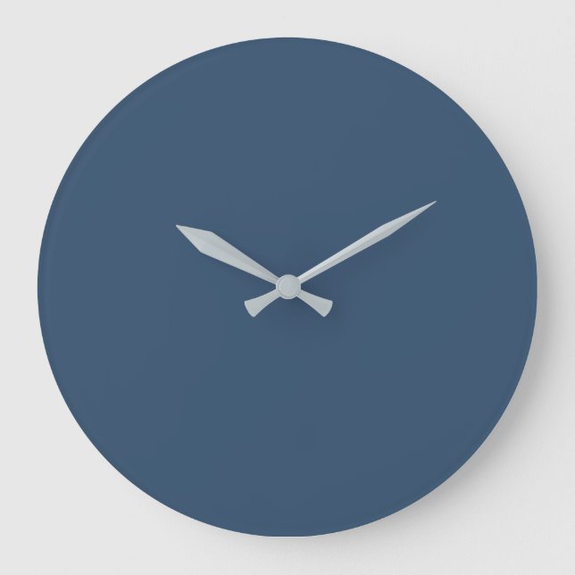 Trend Colour Serious Blue Large Wall Clock (Front)