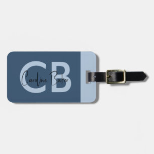 Trend Colour Serious Blue Luggage Tag