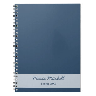 Trend Colour - Serious Blue Name / Text Notebook