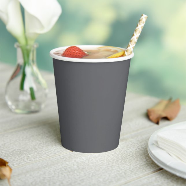 Trend Colour - Slate Grey Paper Cups (Insitu)